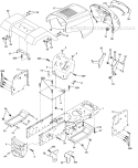 Page B Diagram and Parts List for WE165T42A  Weed Eater Lawn Tractor